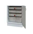 MBS - 65D spodní skříňka boxová, 1-dveřová, pravá, 908x654x600, korpus bílý, dvířko šedá